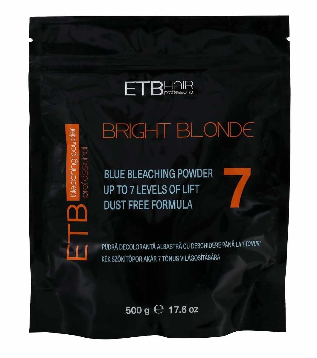 Pudra Decoloranta Albastra 7 Tonuri 500g, ETB Hair Professional Bright Blonde