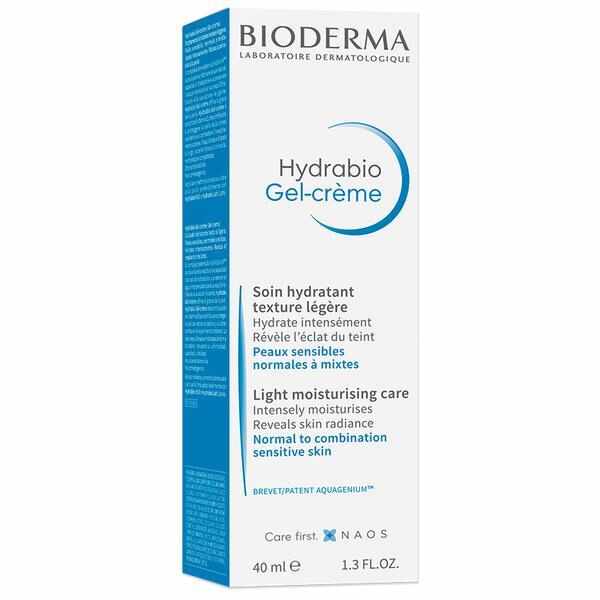 Gel crema pentru piele sensibila normala sau mixta Hydrabio, Bioderma, 40 ml