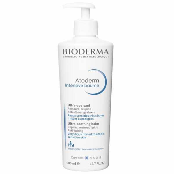Balsam restructurant si calmant pentru piele atopica Atoderm Intensive, Bioderma, 500 ml