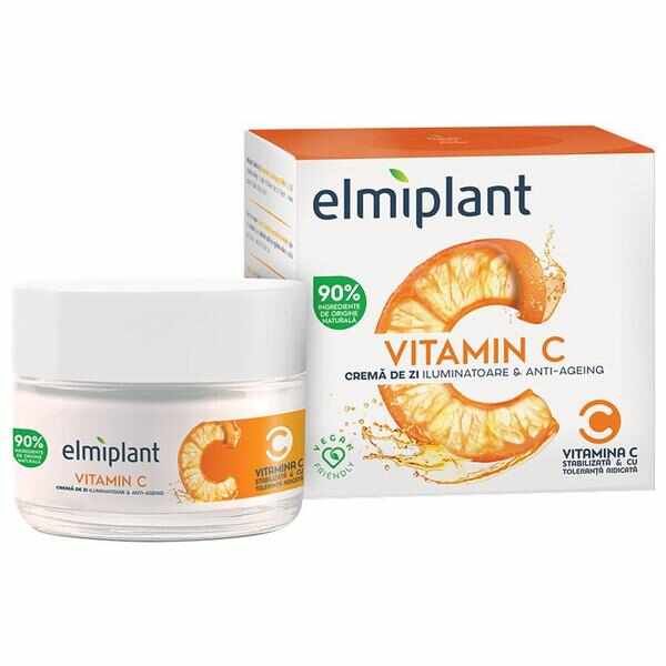 Crema de Zi Iluminatoare & Anti-Ageing - Elmiplant Vitamin C, 50 ml