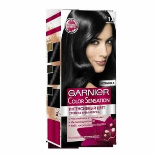 Vopsea de păr Garnier Color Sensation 1.0 Negru Onix, 110 ml