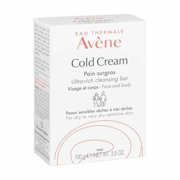 Sapun emolient pentru ten uscat si foarte uscat Cold Cream, Avene, 100 g
