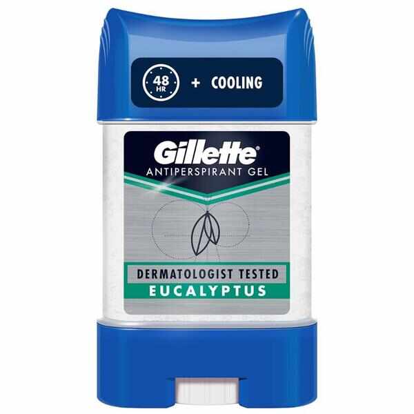 Deodorant Gel Antiperspirant pentru Barbati - Gillette Antiperspirant Gel Eucalyptus, 70 ml