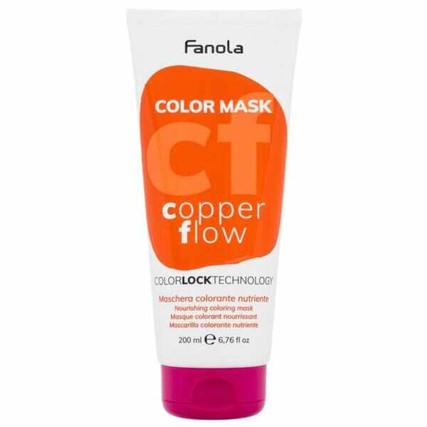 Masca Coloranta Fanola - Color Mask Copper Flow, 200 ml