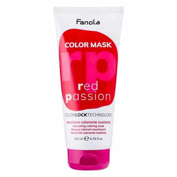 Masca Coloranta Fanola - Color Mask Red Pasion, 200 ml