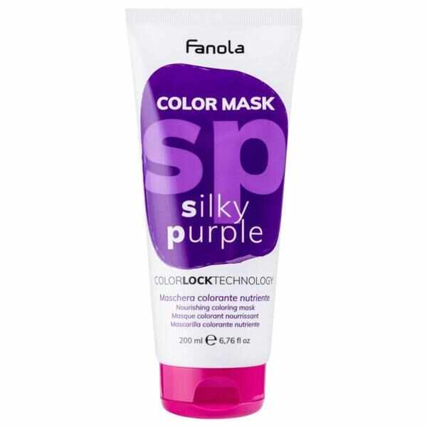 Masca Coloranta Fanola - Color Mask Silky Purple, 200 ml