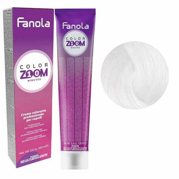 Vopsea Crema Permanenta - Fanola Color Zoom 10 Minutes, nuanta CLEAR 100 ml