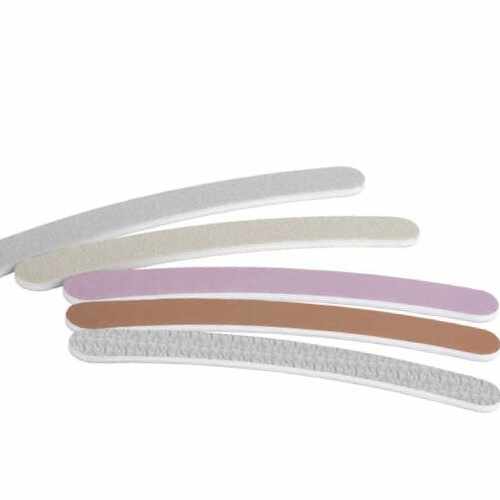 Pila Unghii - Beautyfor Nail File Garnet Emery Curved Board with Korean paper, duritate 150/220