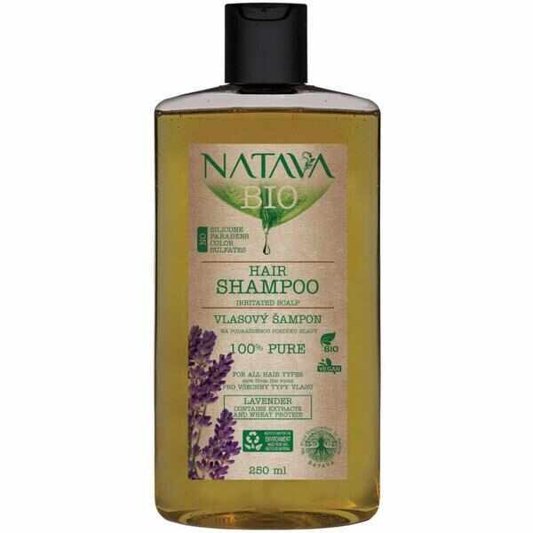 Sampon de par cu extract de lavanda, Bio, Natava, 250 ml