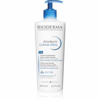 Bioderma Atoderm Créme Ultra Cremă nutritivă de corp pentru piele normală, sensibilă și uscată produs parfumat