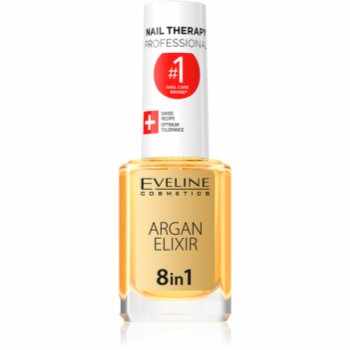 Eveline Cosmetics Nail Therapy Argan Therapy 8 in 1 elixir regenerant pentru unghii și cuticule