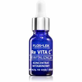 FlosLek Laboratorium Re Vita C 40+ Vitamina concentrata pentru zona ochilor, gatului si decolteului