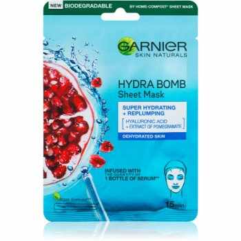 Garnier Skin Naturals Moisture+Aqua Bomb mască textilă hidratantă cu acid hialuronic