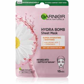Garnier Skin Naturals Moisture+Comfort mască cu efect calmant și super hidratant pentru piele uscata spre sensibila