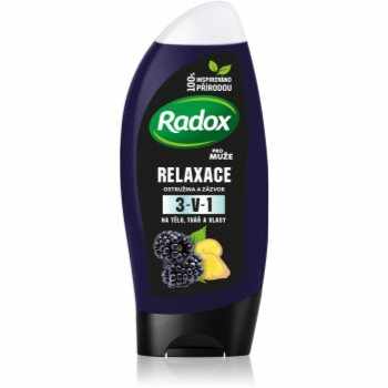 Radox Men Feel Wild gel de duș pentru față, corp și păr