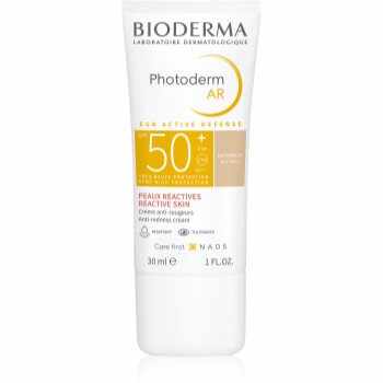 Bioderma Photoderm AR cremă tonifiantă protectoare pentru piele sensibilă cu tendințe de înroșire SPF 50+