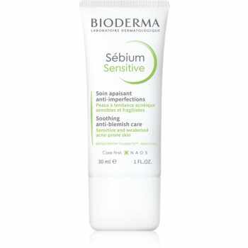 Bioderma Sébium Sensitive crema intensă de hidratare și calmare pentru piele uscata si iritata in urma tratamentului antiacneic