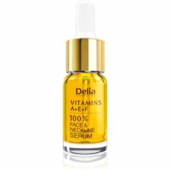 Delia Cosmetics Professional Face Care Vitamins A+E+F ser pentru contur pentru fata si decolteu