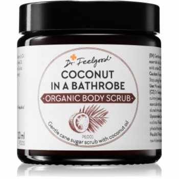 Dr. Feelgood Organic Coconut in a Bathrobe exfoliant din zahar cu ulei de cocos