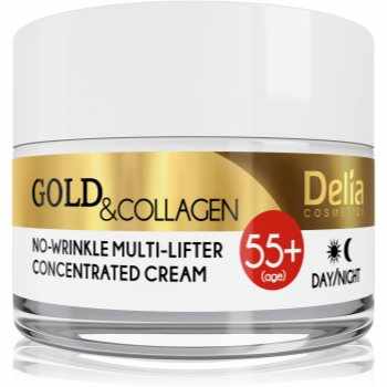 Delia Cosmetics Gold & Collagen 55+ crema anti-rid cu efect lifting