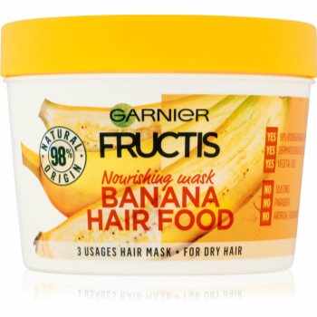 Garnier Fructis Banana Hair Food mască nutritivă pentru păr foarte uscat