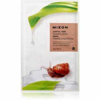 Mizon Joyful Time Snail mască textilă nutritivă cu efect de întărire