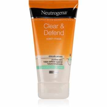 Neutrogena Clear & Defend Masca si gel de curatare 2 in 1