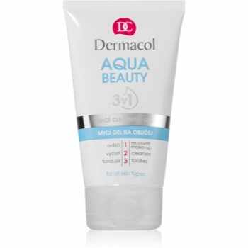 Dermacol Aqua Beauty Gel facial de curatare 3 in 1