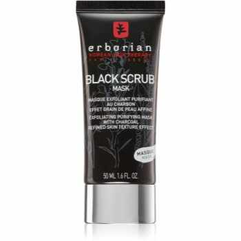 Erborian Black Charcoal mască facială exfoliantă, pentru curățare