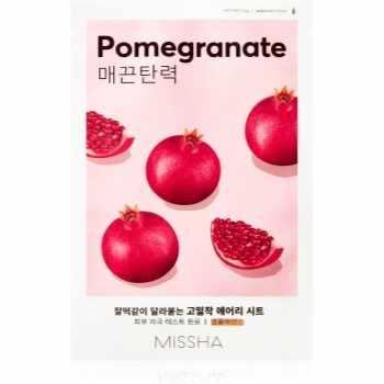 Missha Airy Fit Pomegranate masca de celule cu efect balsamic si revigorant