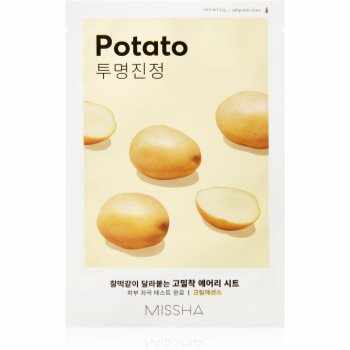 Missha Airy Fit Potato mască textilă pentru netezire pentru o piele mai luminoasa