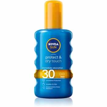 Nivea Sun Protect & Dry Touch spray transparent pentru bronzat SPF 30
