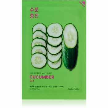 Holika Holika Pure Essence Cucumber masca de celule cu efect calmant pentru piele sensibila cu tendinte de inrosire
