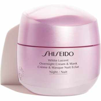 Shiseido White Lucent Overnight Cream & Mask mască și cremă de noapte hidratantă impotriva petelor