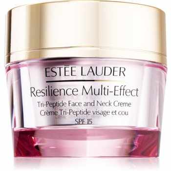 Estée Lauder Resilience Multi-Effect Tri-Peptide Face and Neck Creme SPF 15 cremă intens hrănitoare pentru piele normală și mixtă