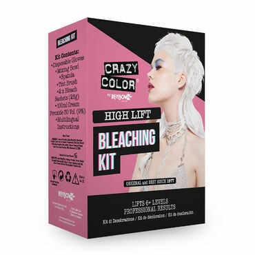 Crazy Color Kit pentru decolorarea parului 6 tonuri high Lift Bleaching