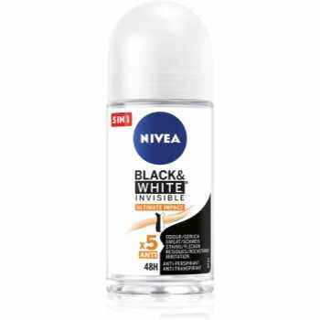 Nivea Invisible Black & White Ultimate Impact deodorant roll-on antiperspirant pentru femei
