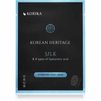 KORIKA Korean Heritage Silk & 8 Types of Hyaluronic Acid Hydrating Sheet Mask mască textilă hidratantă