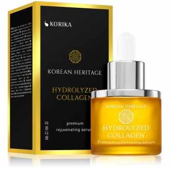 KORIKA Korean Heritage Hydrolyzed Collagen Premium Rejuvenating Serum ser facial, cu efect de întinerire și colagen hidrolizat
