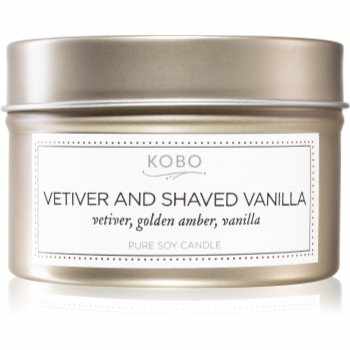 KOBO Coterie Vetiver and Shaved Vanilla lumânare parfumată în placă