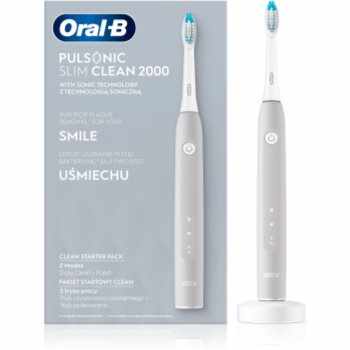 Oral B Pulsonic Slim Clean 2000 Grey periuta de dinti cu ultrasunete