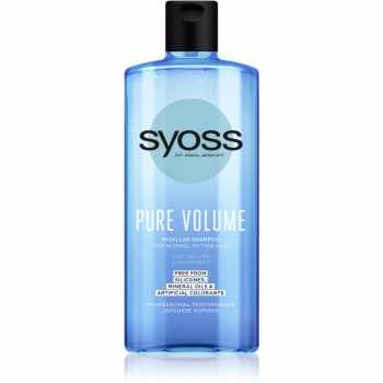 Syoss Pure Volume șampon micelar pentru volum fara silicon