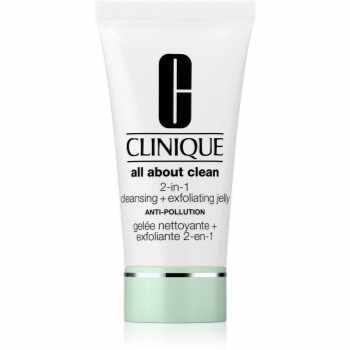 Clinique All About Clean 2-in-1 Cleansing + Exfoliating Jelly gel exfoliant de curatare