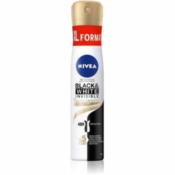 Nivea Black & White Invisible Silky Smooth spray anti-perspirant pentru femei