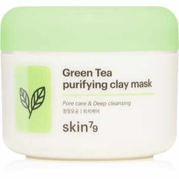 Skin79 Green Tea mască de peeling pentru curățarea profundă cu argila
