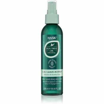 HASK Tea Tree Oil & Rosemary spray care nu necesita clatire pentru un scalp uscat, atenueaza senzatia de mancarime