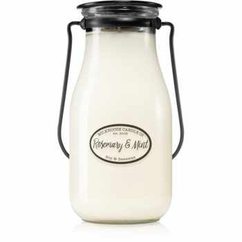 Milkhouse Candle Co. Creamery Rosemary & Mint lumânare parfumată Milkbottle