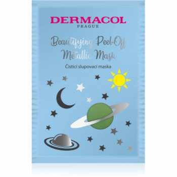 Dermacol Beautifying Peel-Off Metallic Mask mască exfoliantă pentru curatare profunda