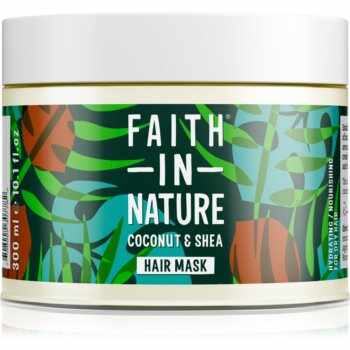 Faith In Nature Coconut & Shea masca hidratanta pentru păr uscat și deteriorat