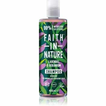 Faith In Nature Lavender & Geranium sampon natural pentru par normal spre uscat